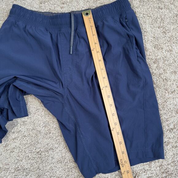 Rhone Mako Unlined Short Mens Medium 9" Blue Athletic Gym Training - Picture 5 of 9